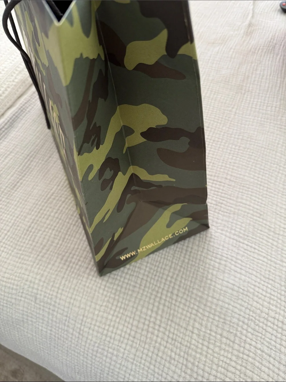 MZ WALLACE Camo Paper Shopping Bag